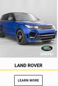 Blue-Black Land Rover Car for hire in london