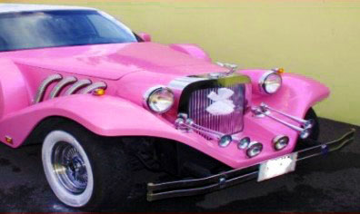 Pink Excalibur Limo Hire London for Wedding