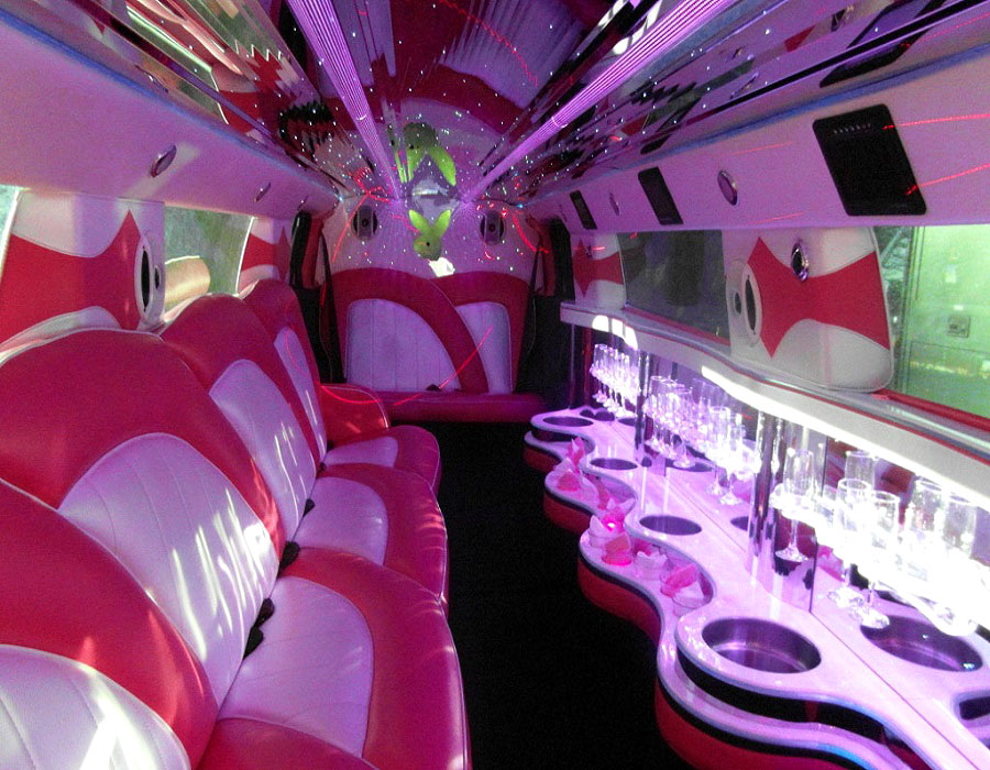 Pink Hummer Limousine for Wedding