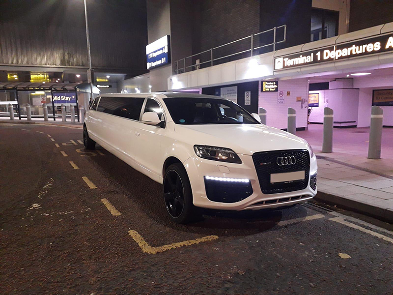 Audi Limousine Hire Front View London