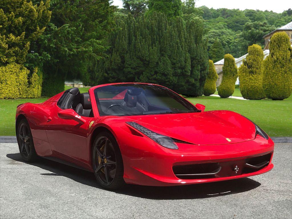 Luxury chauffeur hire with the Ferrari 458
