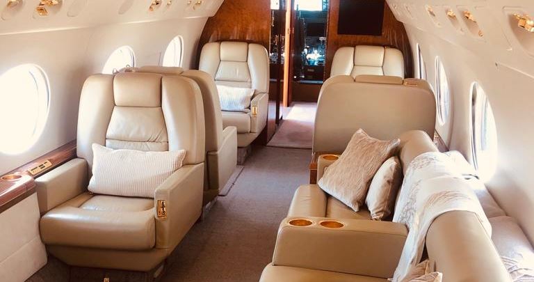 gulfstream g-550 plush interior