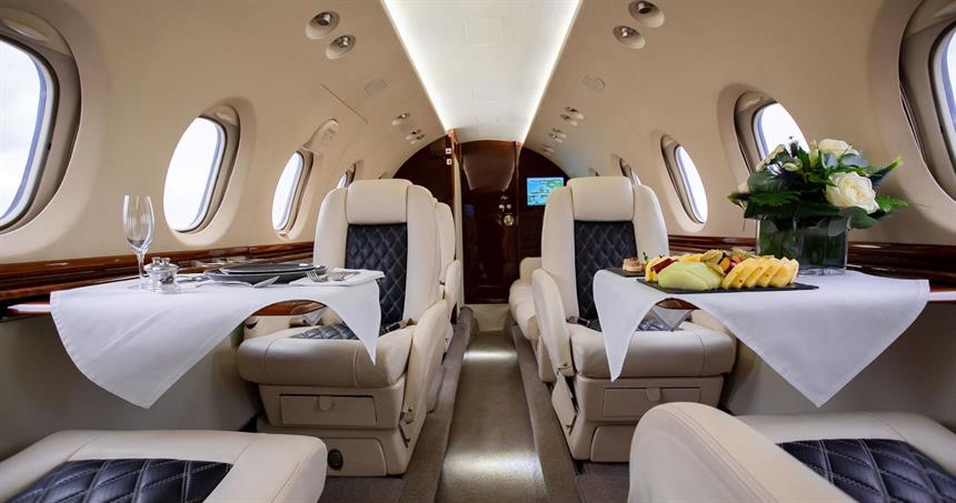 hawker 850 interior